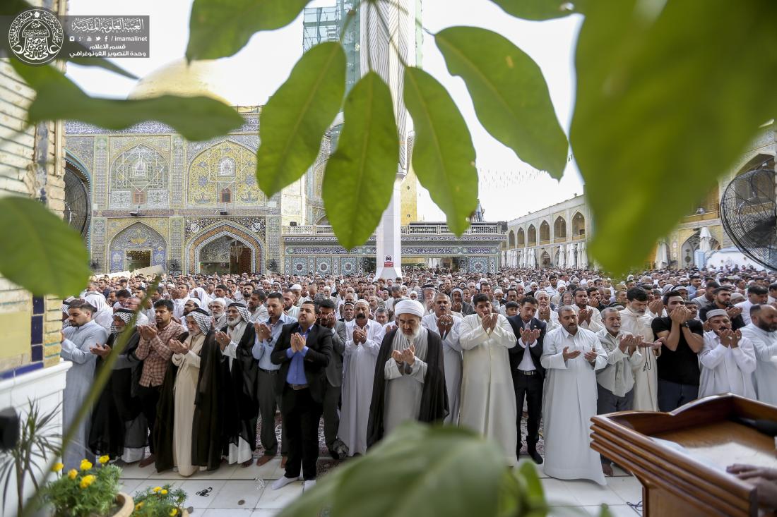 إقامة صلاة عيد الفطر المبارك في رحاب الصحن الحيدري الشريف  | 