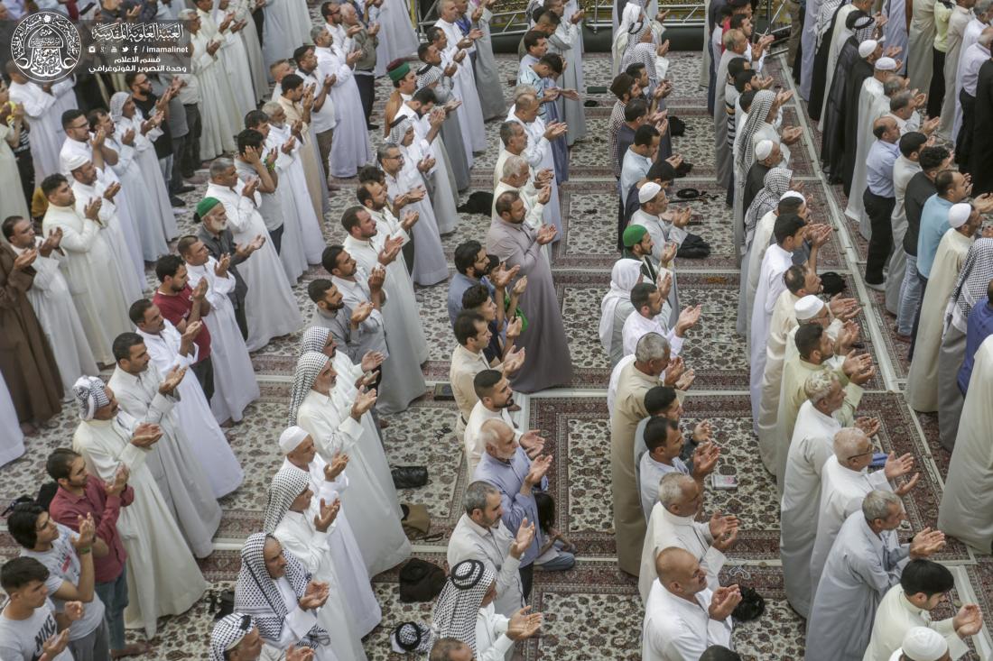 إقامة صلاة عيد الفطر المبارك في رحاب الصحن الحيدري الشريف  | 