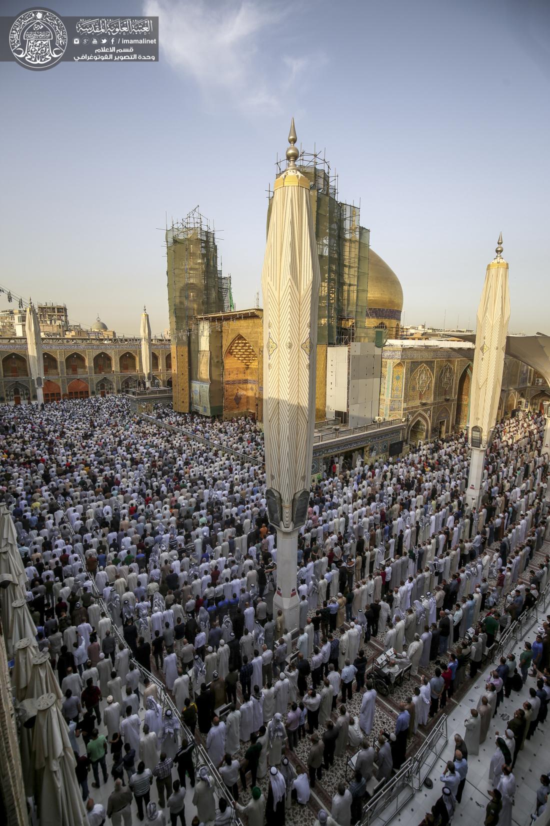 إقامة صلاة عيد الفطر المبارك في رحاب الصحن الحيدري الشريف  | 