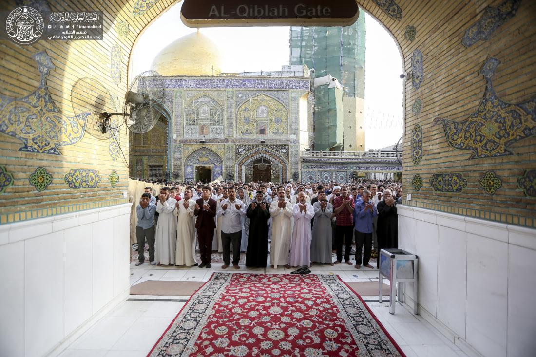 إقامة صلاة عيد الفطر المبارك في رحاب الصحن الحيدري الشريف  | 