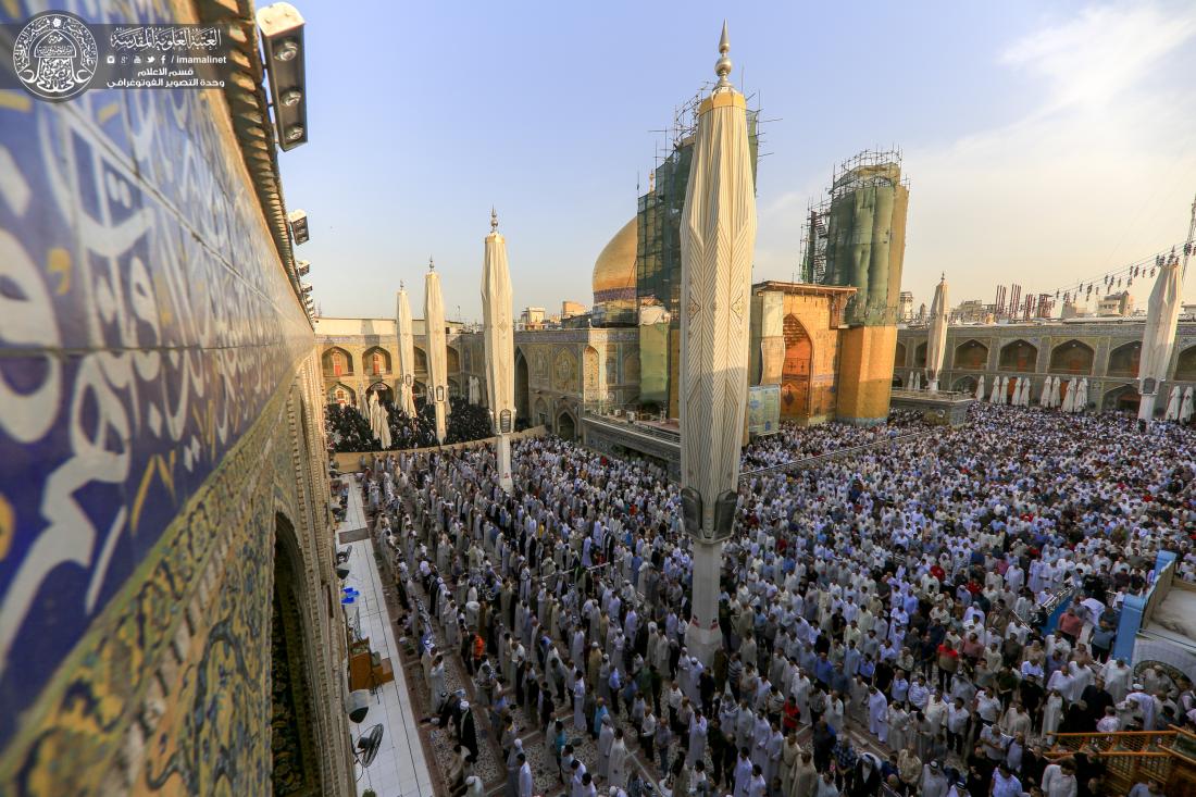 إقامة صلاة عيد الفطر المبارك في رحاب الصحن الحيدري الشريف  | 