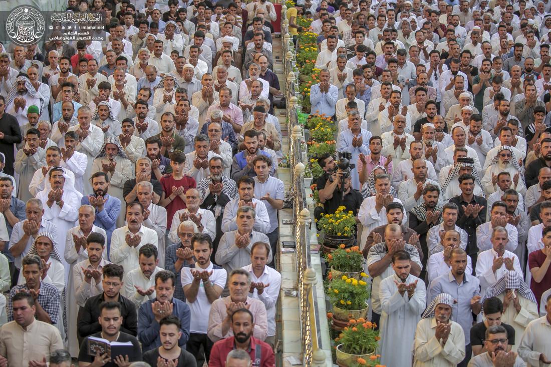 إقامة صلاة عيد الفطر المبارك في رحاب الصحن الحيدري الشريف  | 