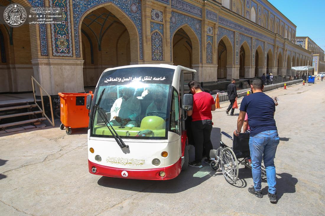 كوادر شعبة العربات الكهربائية .. جهود مستمرة لخدمة زائري مرقد المولى أمير المؤمنين (عليه السلام) | 