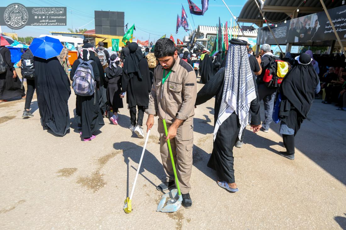 الأمين العام للعتبة العلوية واللجنة العليا المشرفة على زيارة الأربعين يتفقدون مواقع الضيافة والاستراحة المعدة لخدمة زائري الأربعين | 