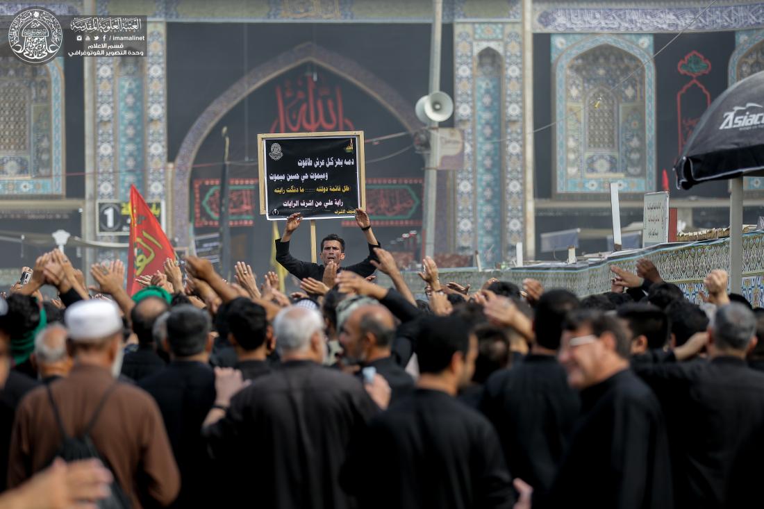موكب النجف الاشرف يحي ذكرى اربعينية الامام الحسين (عليه السلام) في كربلاء المقدسة | 