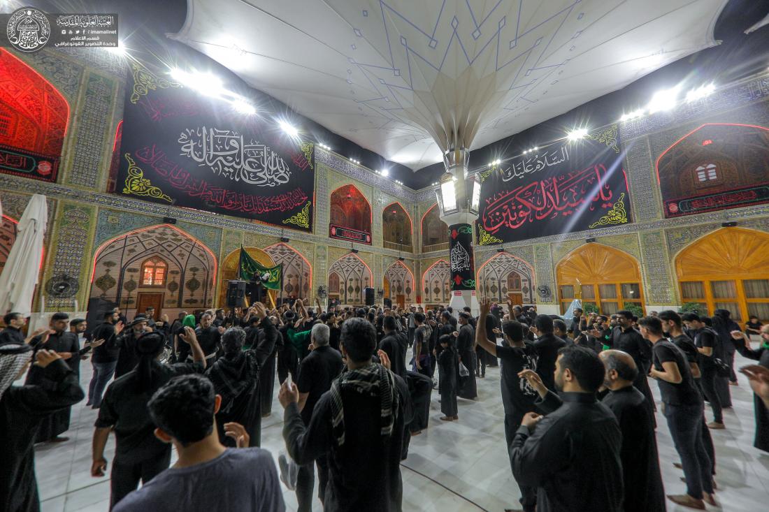 مواكب العزاء تحيي ذكرى وفاة النبي الأعظم (صلى الله عليه واله وسلم) في جوار ورحاب الصحن الحيدري الشريف | 
