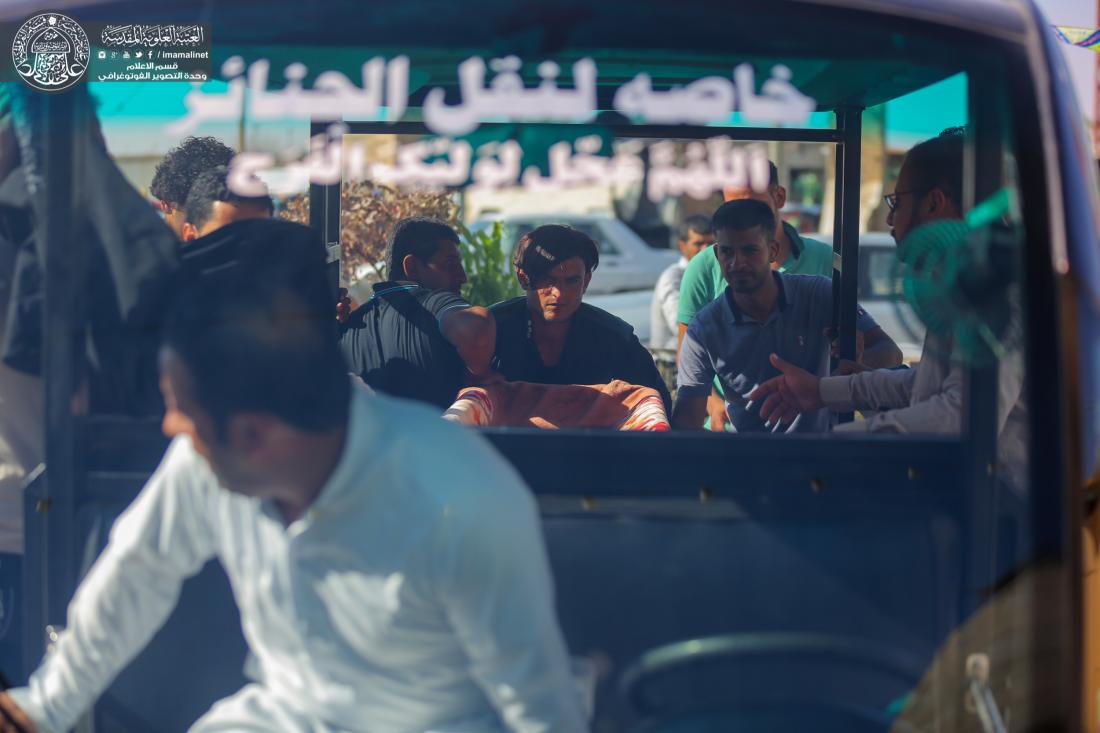 شعبة خدمات الجنائز في العتبة العلوية.. عمل دؤوب لتقديم الخدمات المجانية لنقل جثامين الشهداء والجنائز القادمة من كل أنحاء المعمورة.. وعلى مدار الساعة | 