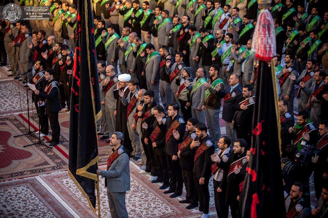 خلال الزيارة الصباحية ..منتسبو العتبة العلوية المقدسة يحيون ذكرى شهادة الزهراء (عليها السلام) في الصحن العلوي المطهر | 