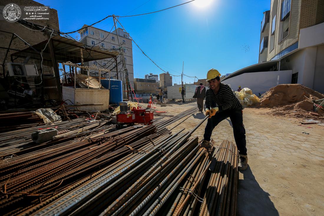  مراحل العمل في مشروع المدرسة الأساسية الذي تنفذه الكوادر الهندسية والفنية في العتبة العلوية المقدسة | 