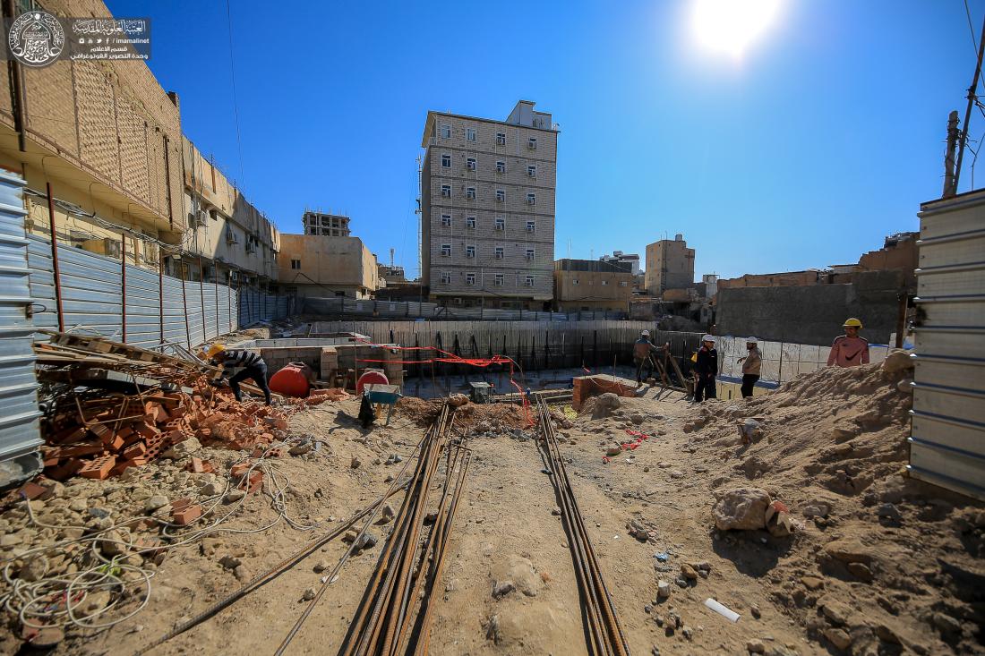  مراحل العمل في مشروع المدرسة الأساسية الذي تنفذه الكوادر الهندسية والفنية في العتبة العلوية المقدسة | 