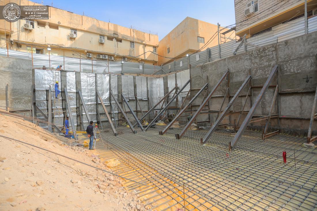  مراحل العمل في مشروع المدرسة الأساسية الذي تنفذه الكوادر الهندسية والفنية في العتبة العلوية المقدسة | 