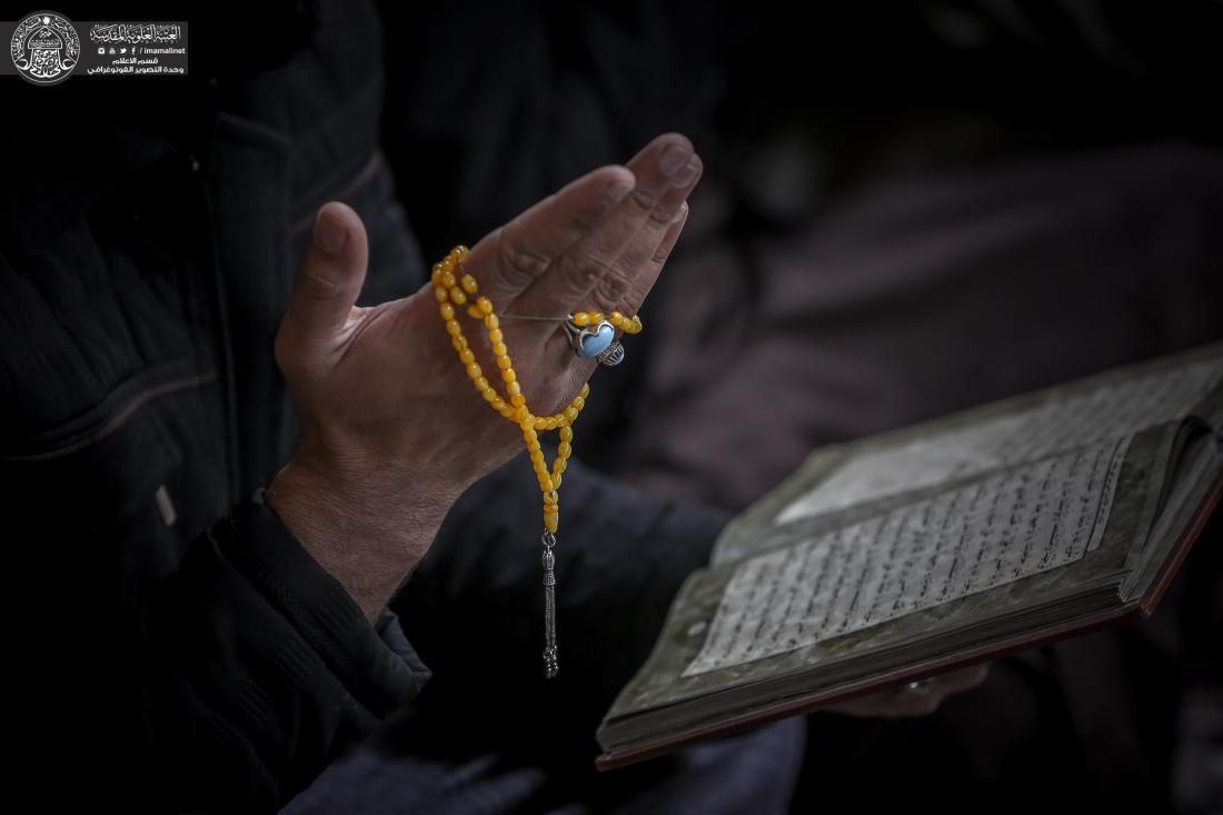 الاجواء الايمانية وقراءة دعاء التوسل في رحاب مرقد أمير المؤمنين (عليه السلام) | 