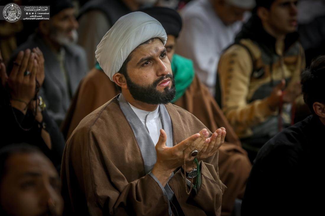 الاجواء الايمانية وقراءة دعاء التوسل في رحاب مرقد أمير المؤمنين (عليه السلام) | 