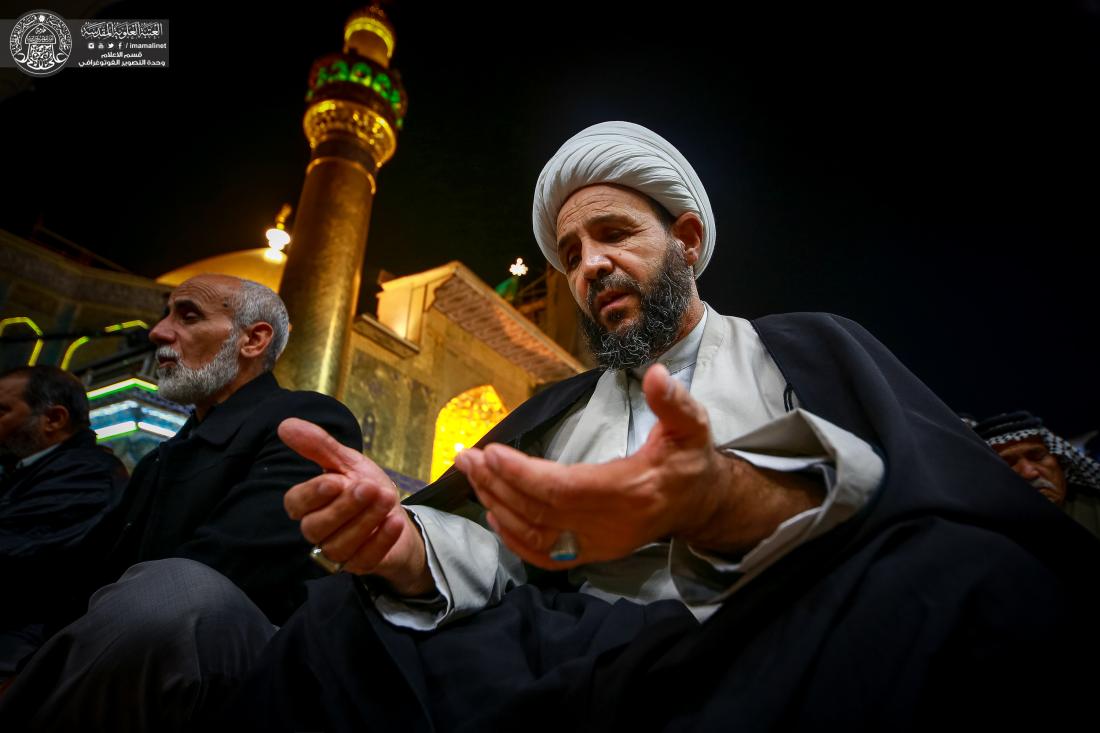 الاجواء الايمانية وقراءة دعاء التوسل في رحاب مرقد أمير المؤمنين (عليه السلام) | 