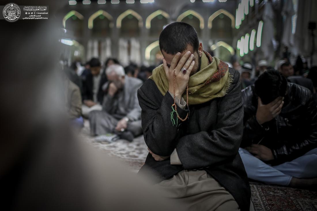 الاجواء الايمانية وقراءة دعاء التوسل في رحاب مرقد أمير المؤمنين (عليه السلام) | 