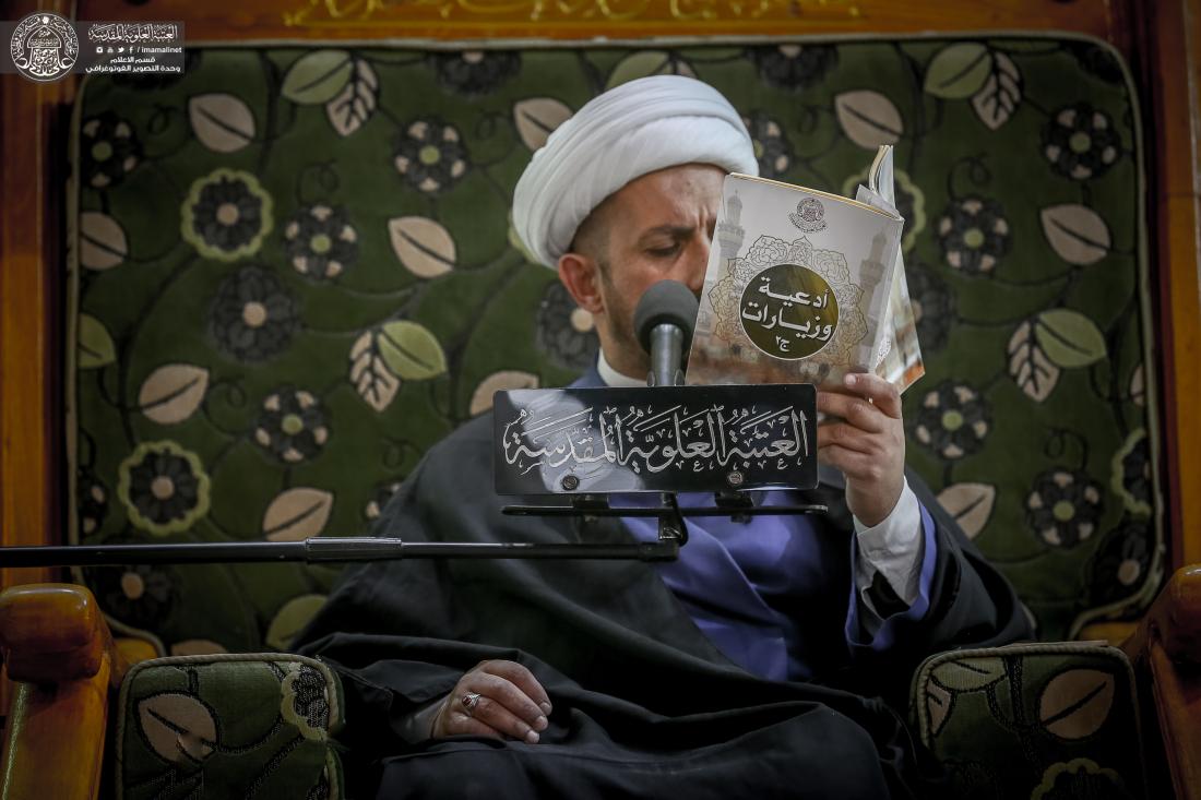الاجواء الايمانية وقراءة دعاء التوسل في رحاب مرقد أمير المؤمنين (عليه السلام) | 