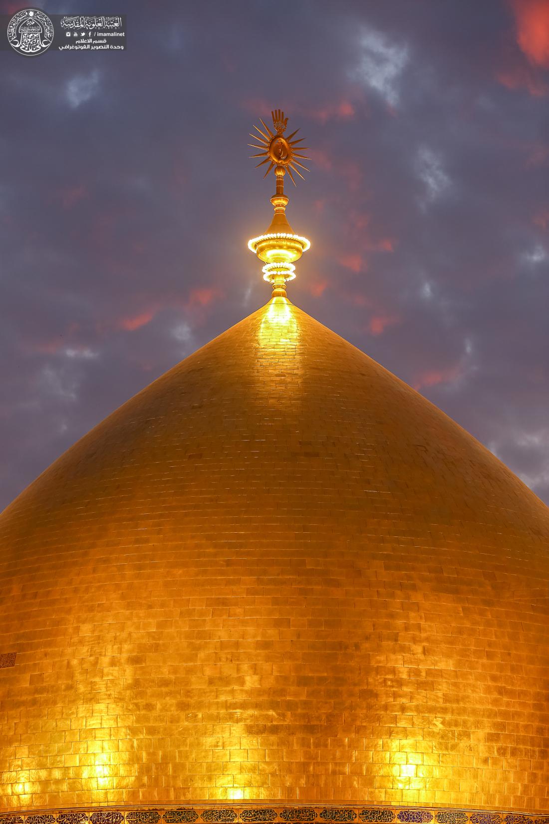 أجمل الصور التي تم التقاطها لمرقد الامام علي (عليه السلام) لهذا الشهر . | 