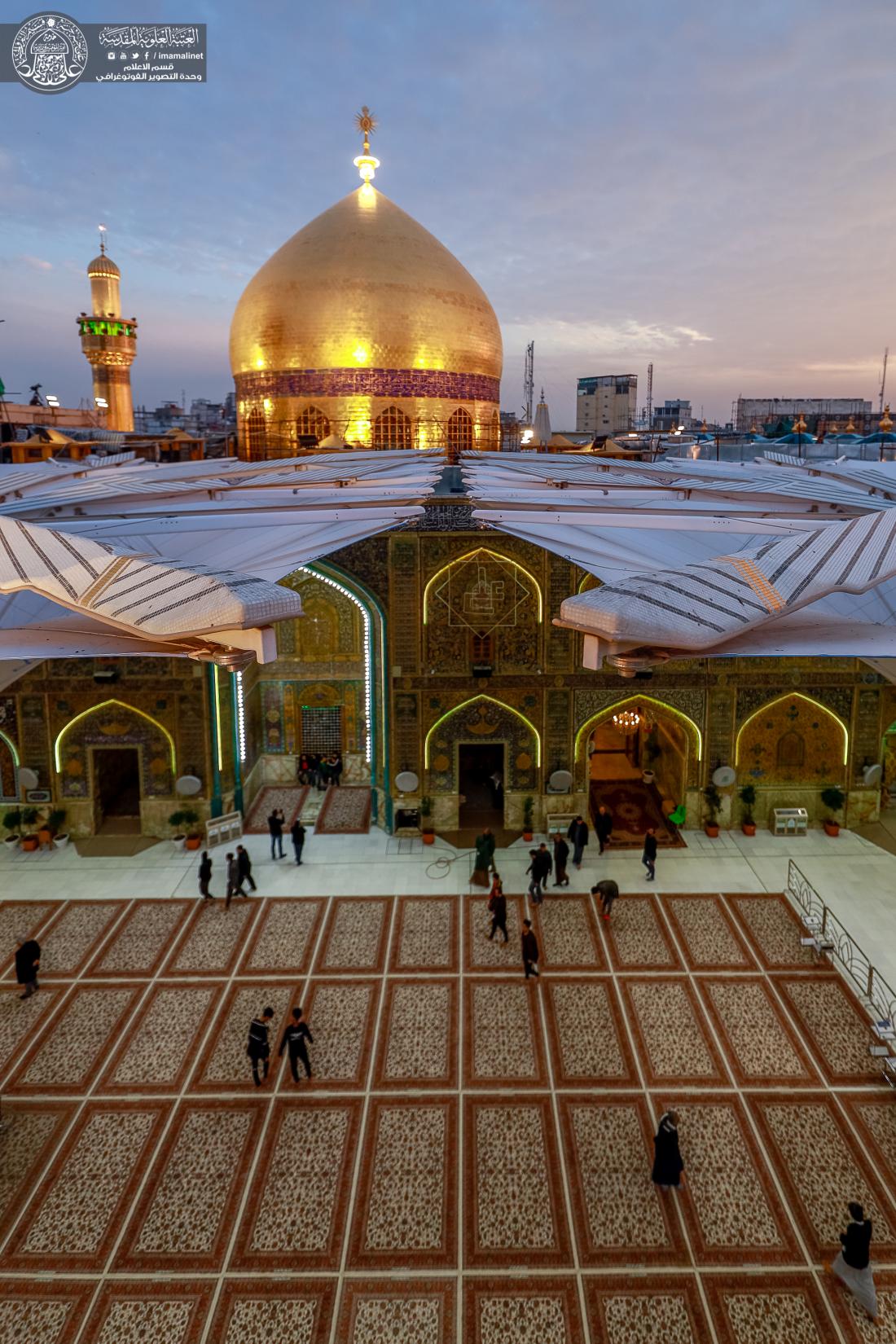 أجمل الصور التي تم التقاطها لمرقد الامام علي (عليه السلام) لهذا الشهر . | 