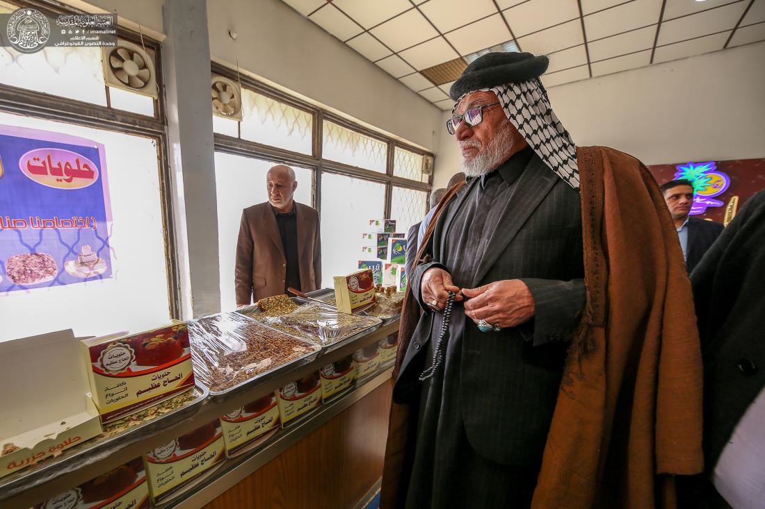 العتبة العلوية المقدسة تفتتح بالتعاون مع اتحاد الصناعات العراقي السوق المركزي وتعرض فيه منتجات حرفيّة متنوعة   | 