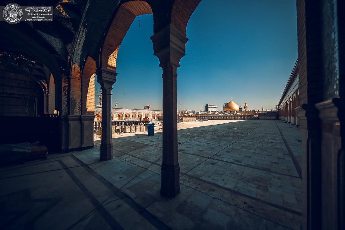 جهود متواصلة ونسب انجاز متقدمة في صحن السيدة فاطمة الزهراء (عليها السلام) وفنون العمارة الاسلامية تتجلى في اروقته | 