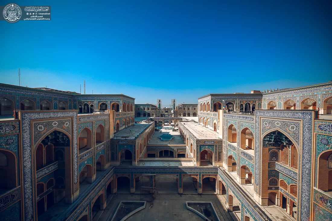جهود متواصلة ونسب انجاز متقدمة في صحن السيدة فاطمة الزهراء (عليها السلام) وفنون العمارة الاسلامية تتجلى في اروقته | 