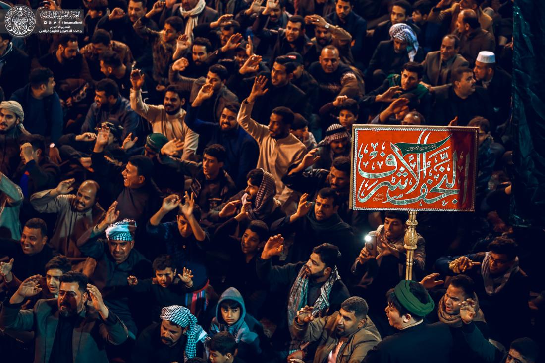 موكب النجف الاشرف يحي ذكرى شهادة القاسم (عليه السلام) من داخل المرقد الشريف | 