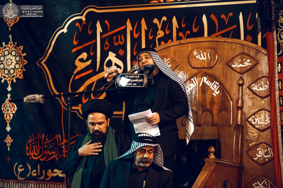 موكب النجف الاشرف يحي ذكرى شهادة القاسم (عليه السلام) من داخل المرقد الشريف | 