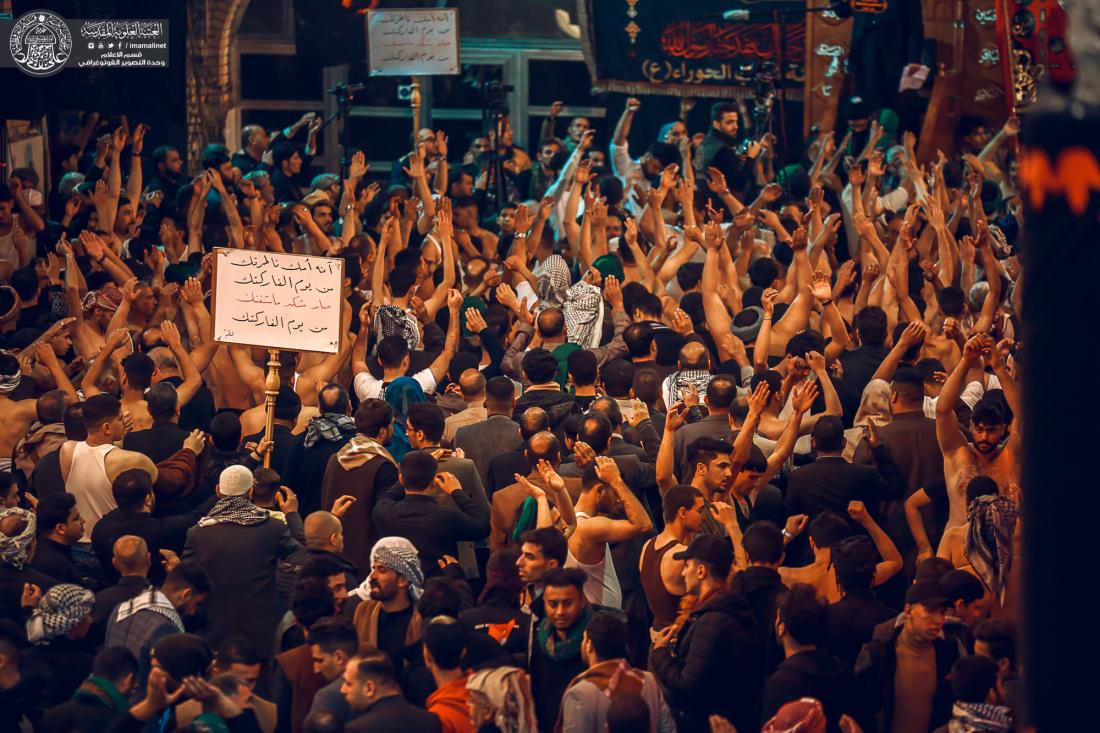 موكب النجف الاشرف يحي ذكرى شهادة القاسم (عليه السلام) من داخل المرقد الشريف | 