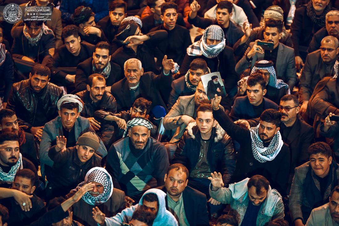 موكب النجف الاشرف يحي ذكرى شهادة القاسم (عليه السلام) من داخل المرقد الشريف | 