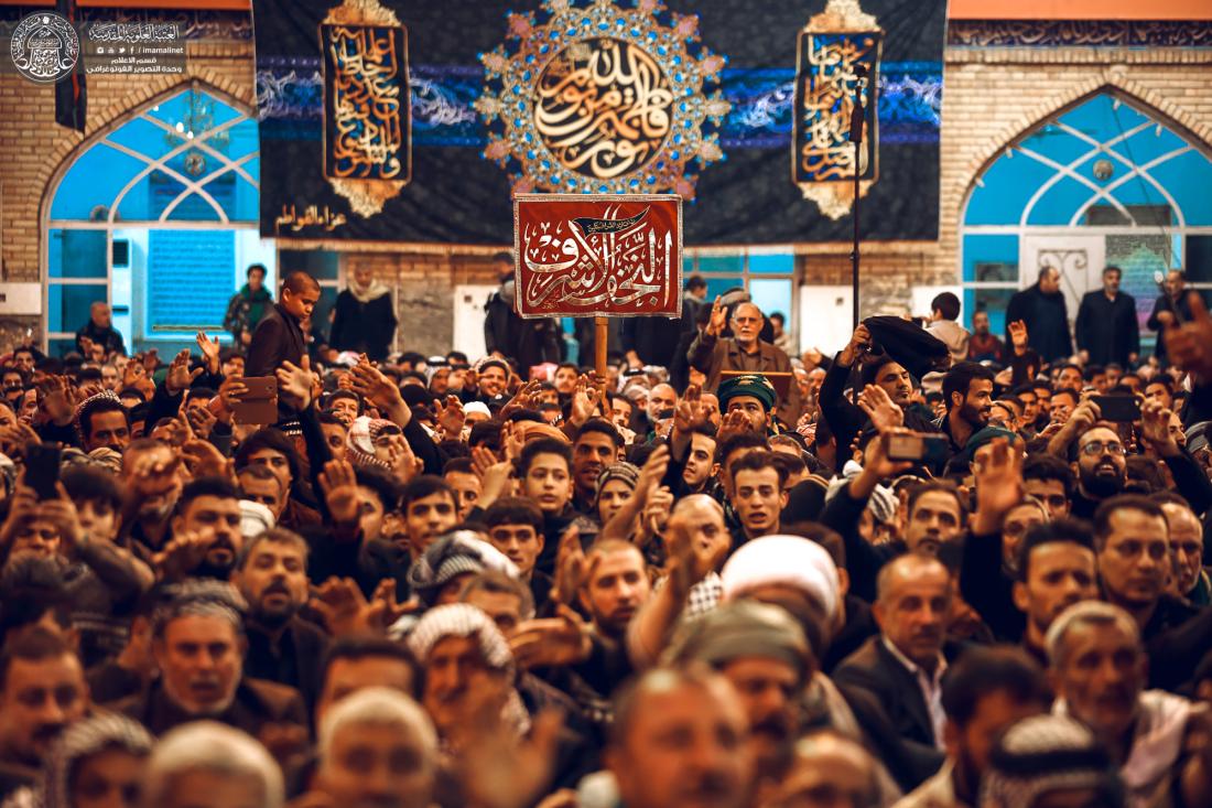 موكب النجف الاشرف يحي ذكرى شهادة القاسم (عليه السلام) من داخل المرقد الشريف | 