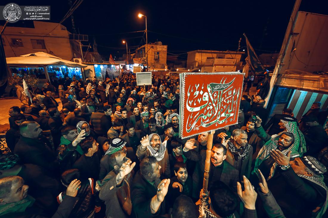 موكب النجف الاشرف يحي ذكرى شهادة القاسم (عليه السلام) من داخل المرقد الشريف | 