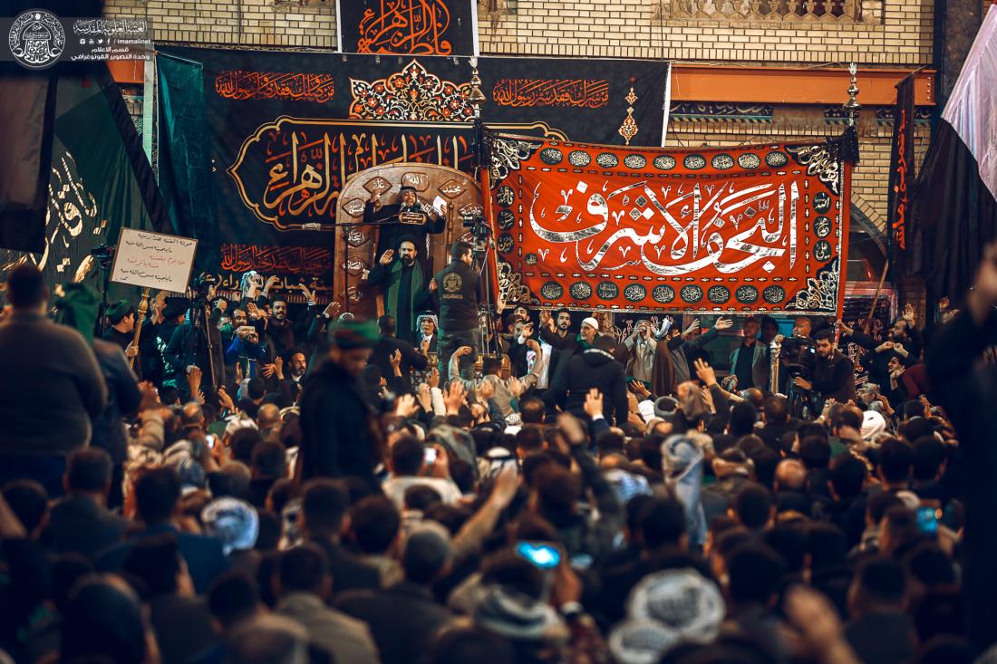 موكب النجف الاشرف يحي ذكرى شهادة القاسم (عليه السلام) من داخل المرقد الشريف | 