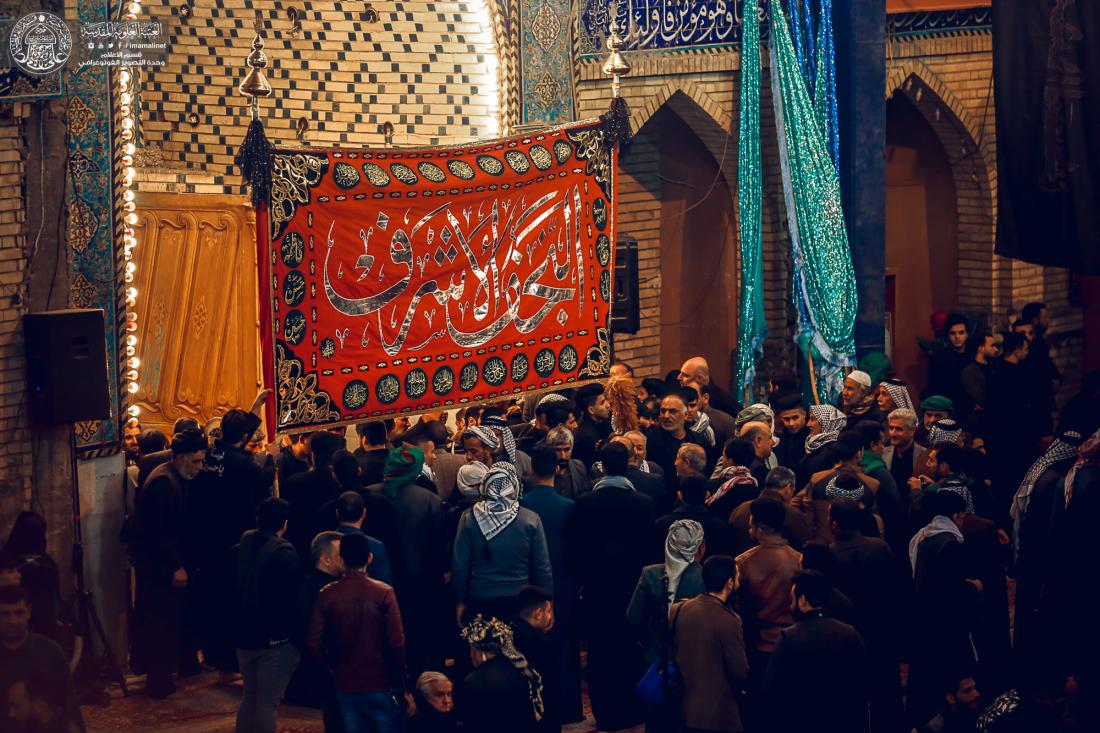موكب النجف الاشرف يحي ذكرى شهادة القاسم (عليه السلام) من داخل المرقد الشريف | 