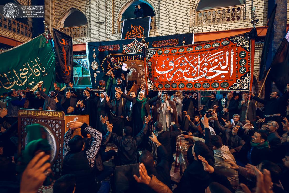 موكب النجف الاشرف يحي ذكرى شهادة القاسم (عليه السلام) من داخل المرقد الشريف | 