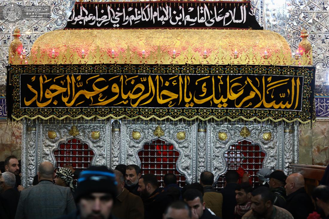 حشود المؤمنين تتوافد على مرقد القاسم عليه السلام لإحياء ذكرى شهادته | 