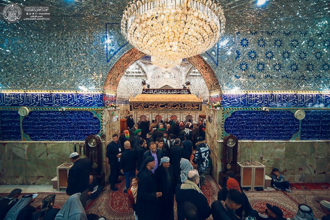 حشود المؤمنين تتوافد على مرقد القاسم عليه السلام لإحياء ذكرى شهادته | 