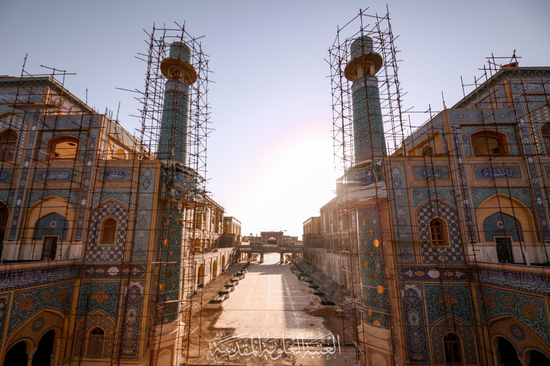 صحن فاطمة الزهراء عليها السلام - فن العمارة الاسلامية في صور | 