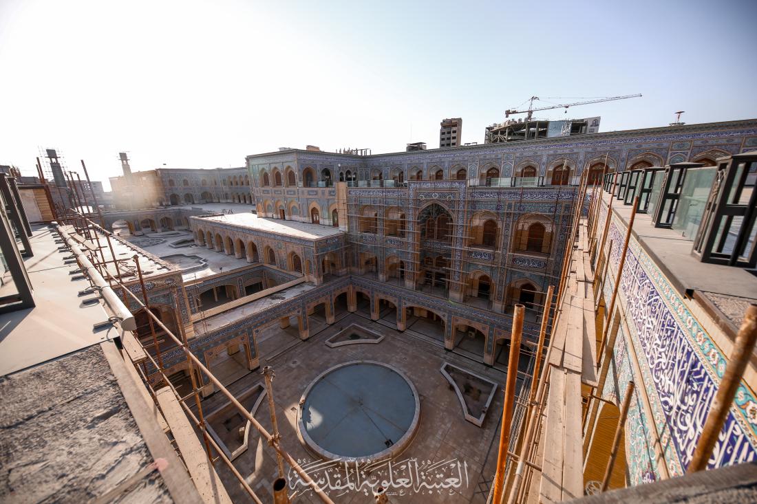 صحن فاطمة الزهراء عليها السلام - فن العمارة الاسلامية في صور | 