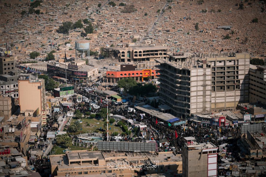 صور جوية في ذكرى رحيل سيد الكائنات ورسول الرحمة | 