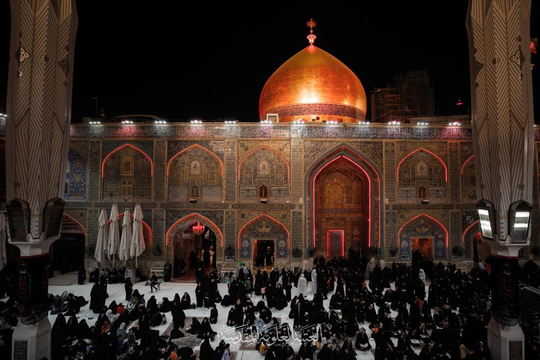 المؤمنون يحيون الليلة الأخيرة من ليالي القدر في رحاب الصحن العلوي المطهر | 