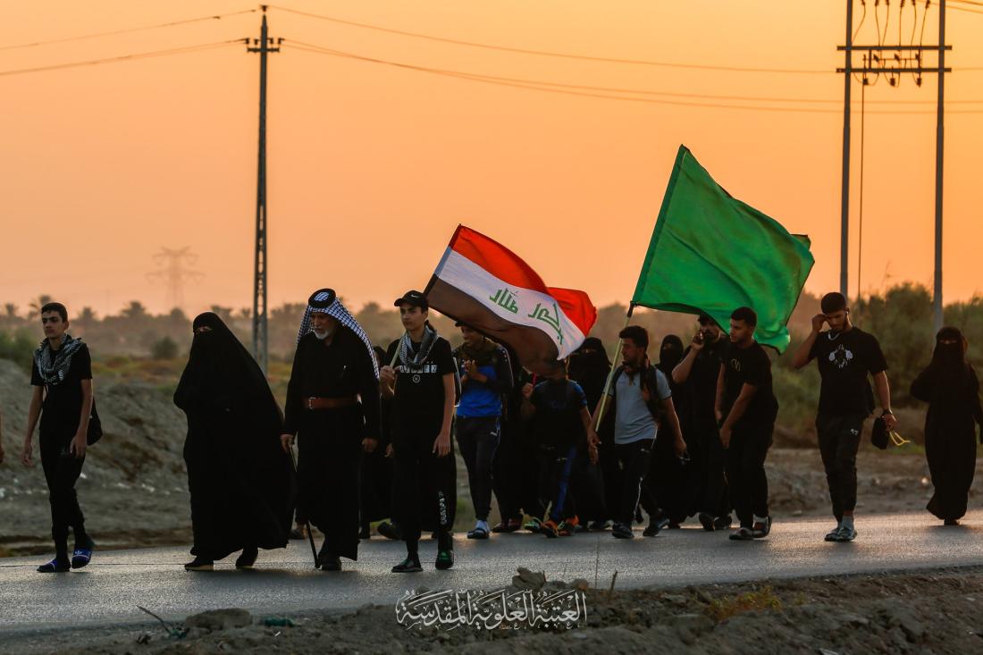 جحافل المسيرة الحسينية في محافظة الديوانية تواصل زحفها نحو كربلاء الإباء | 