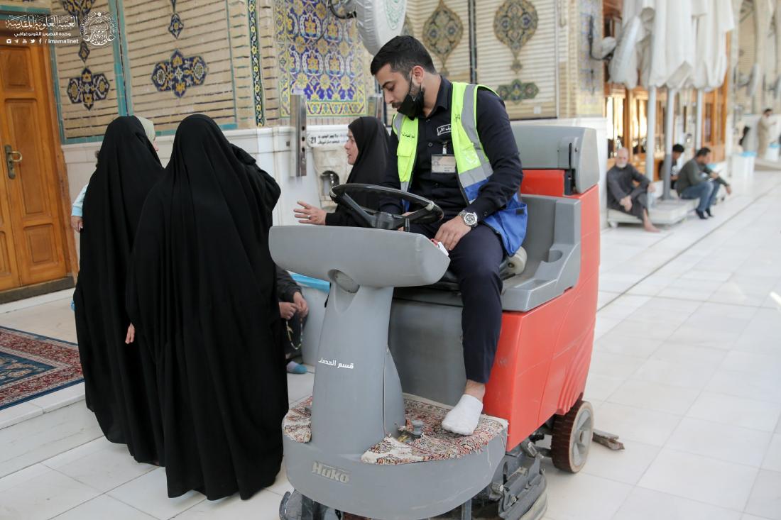 بالصور.. أقسام العتبة العلوية المقدسة في خدمة زائري الإمام أمير المؤمنين (عليه السلام) في ذكرى المبعث النبوي الشريف | 