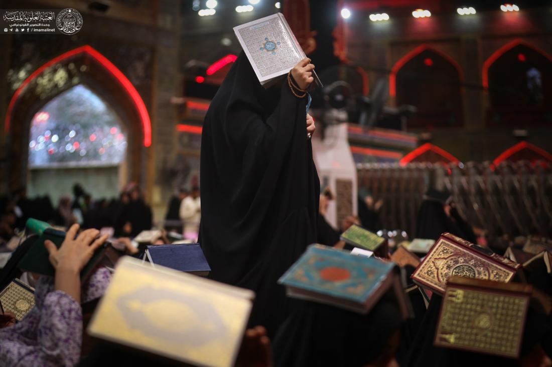 زائرو مرقد المولى أمير المؤمنين (عليه السلام) يحييون ليلة القدر بروايتها الثانية - ليلة الحادي والعشرين من شهر رمضان - ليلة شهادته الأليمة | 