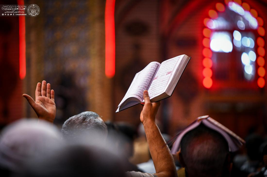 زائرو مرقد المولى أمير المؤمنين (عليه السلام) يحييون ليلة القدر بروايتها الثانية - ليلة الحادي والعشرين من شهر رمضان - ليلة شهادته الأليمة | 