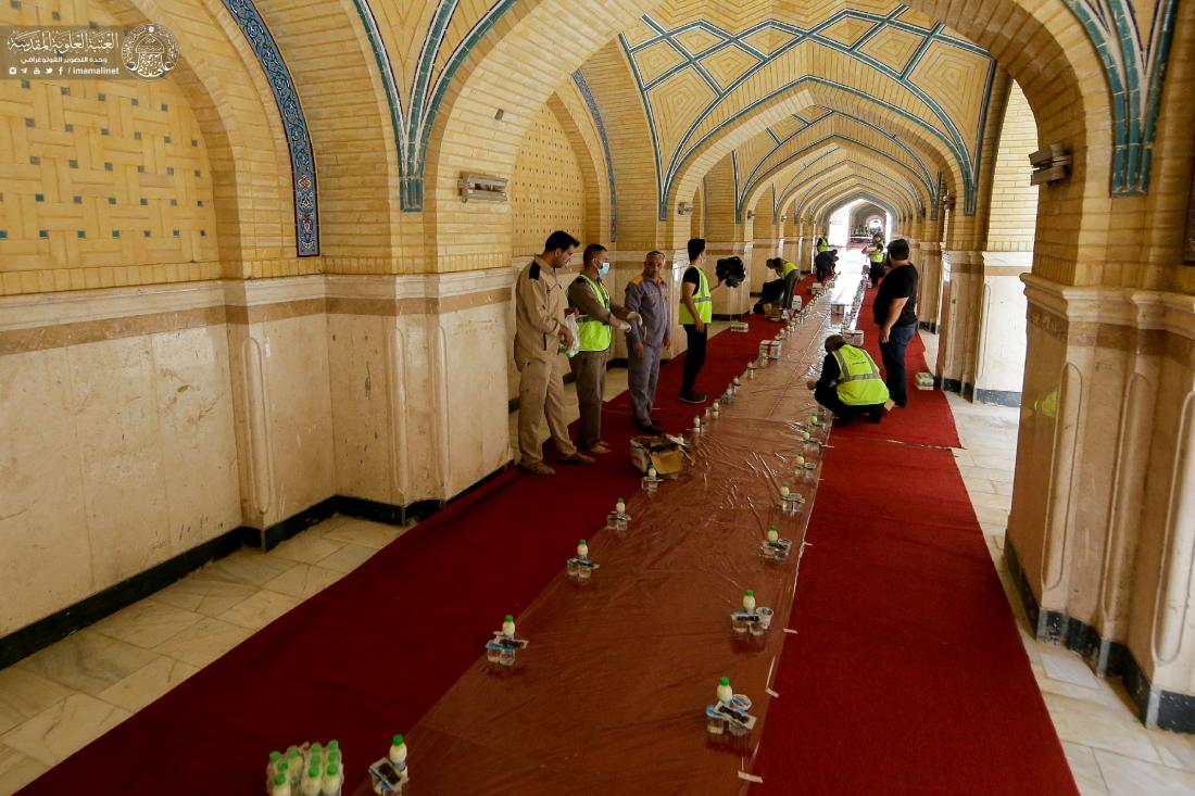 العتبة العلوية المقدسة تحتضن مأدبة إفطار كبرى للصائمين في صحن السيدة فاطمة الزهراء (عليها السلام ) والأروقة المؤدية إليه  في ليلة إستشهاد المولى أمير المؤمنين علي (عليه السلام) | 