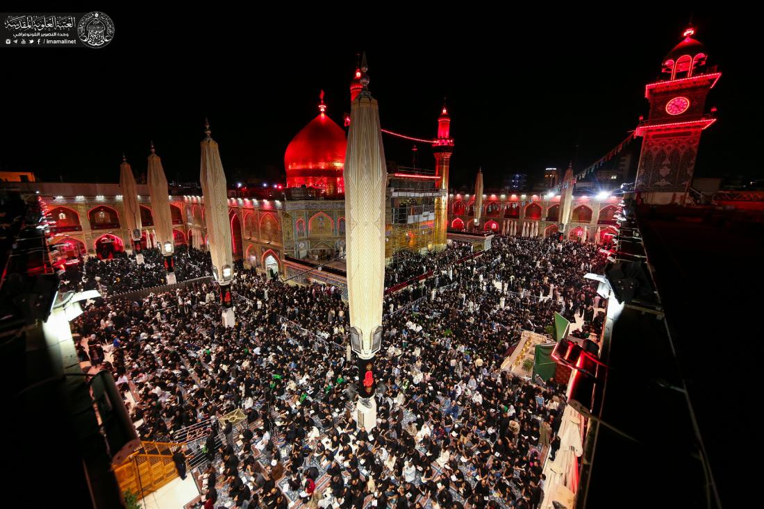 زائرو مرقد المولى أمير المؤمنين (عليه السلام) يحييون ليلة القدر بروايتها الثانية - ليلة الحادي والعشرين من شهر رمضان - ليلة شهادته الأليمة | 