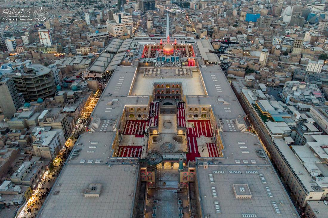العتبة العلوية المقدسة تحتضن مأدبة إفطار كبرى للصائمين في صحن السيدة فاطمة الزهراء (عليها السلام ) والأروقة المؤدية إليه  في ليلة إستشهاد المولى أمير المؤمنين علي (عليه السلام) | 