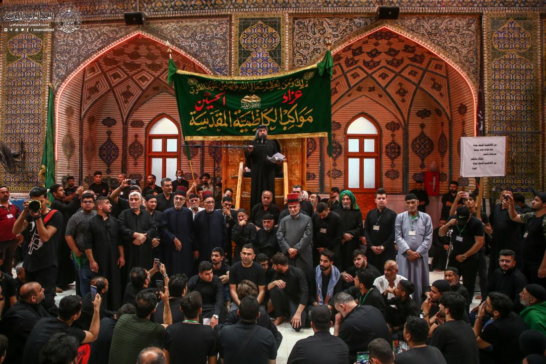 الأمانة العامة للعتبة العلوية المقدسة تستقبل مواكب العزاء القادمة من الكاظمية وكربلاء المقدستين والوافدة لإحياء ذكرى شهادة المولى أمير المؤمنين عليه السلام في رحاب مرقده الطاهر | 