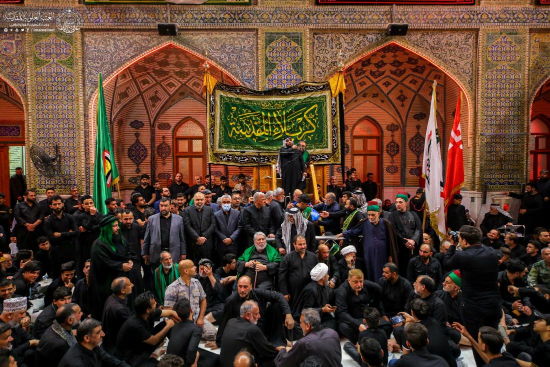 الأمانة العامة للعتبة العلوية المقدسة تستقبل مواكب العزاء القادمة من الكاظمية وكربلاء المقدستين والوافدة لإحياء ذكرى شهادة المولى أمير المؤمنين عليه السلام في رحاب مرقده الطاهر | 