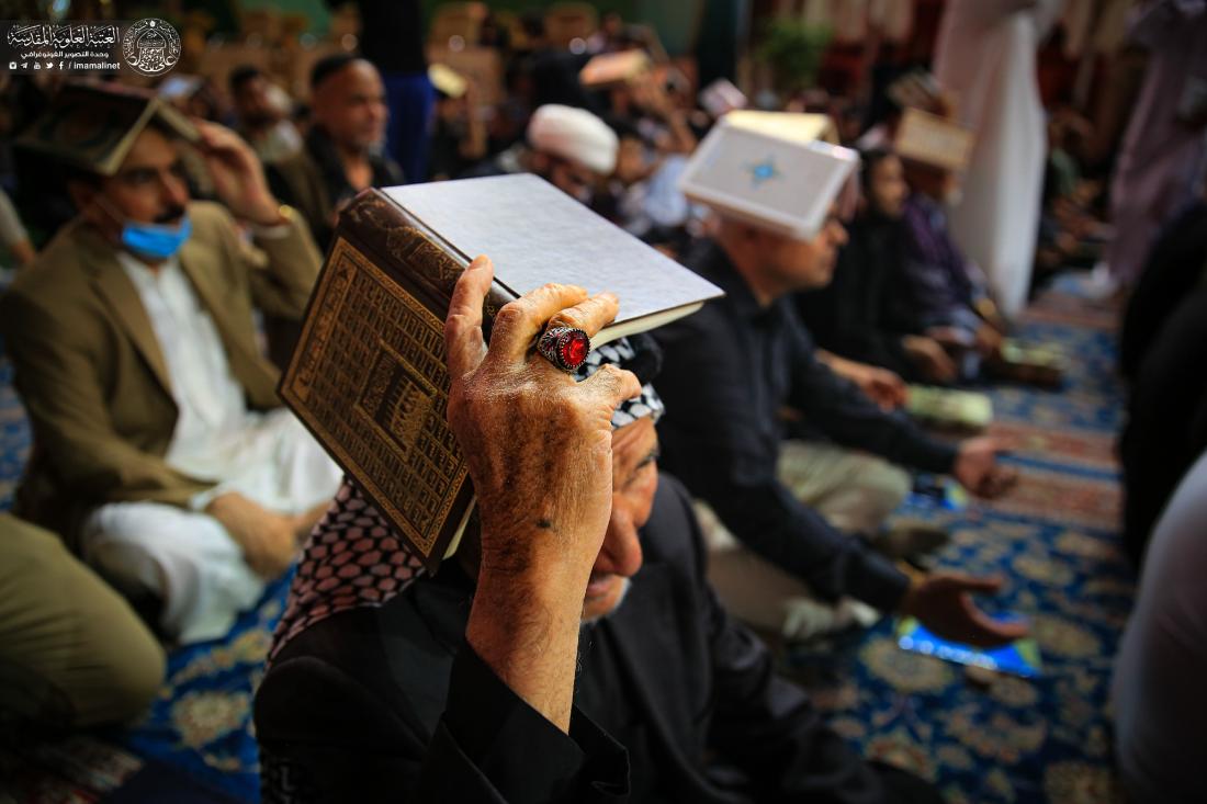 الأجواء العبادية في حرم المولى أمير المؤمنين (عليه السلام)، والصحن الحيدري الشريف - إحياء أعمال الليلة الثالثة والعشرين - ليلة القدر بروايتها الثالثة | 